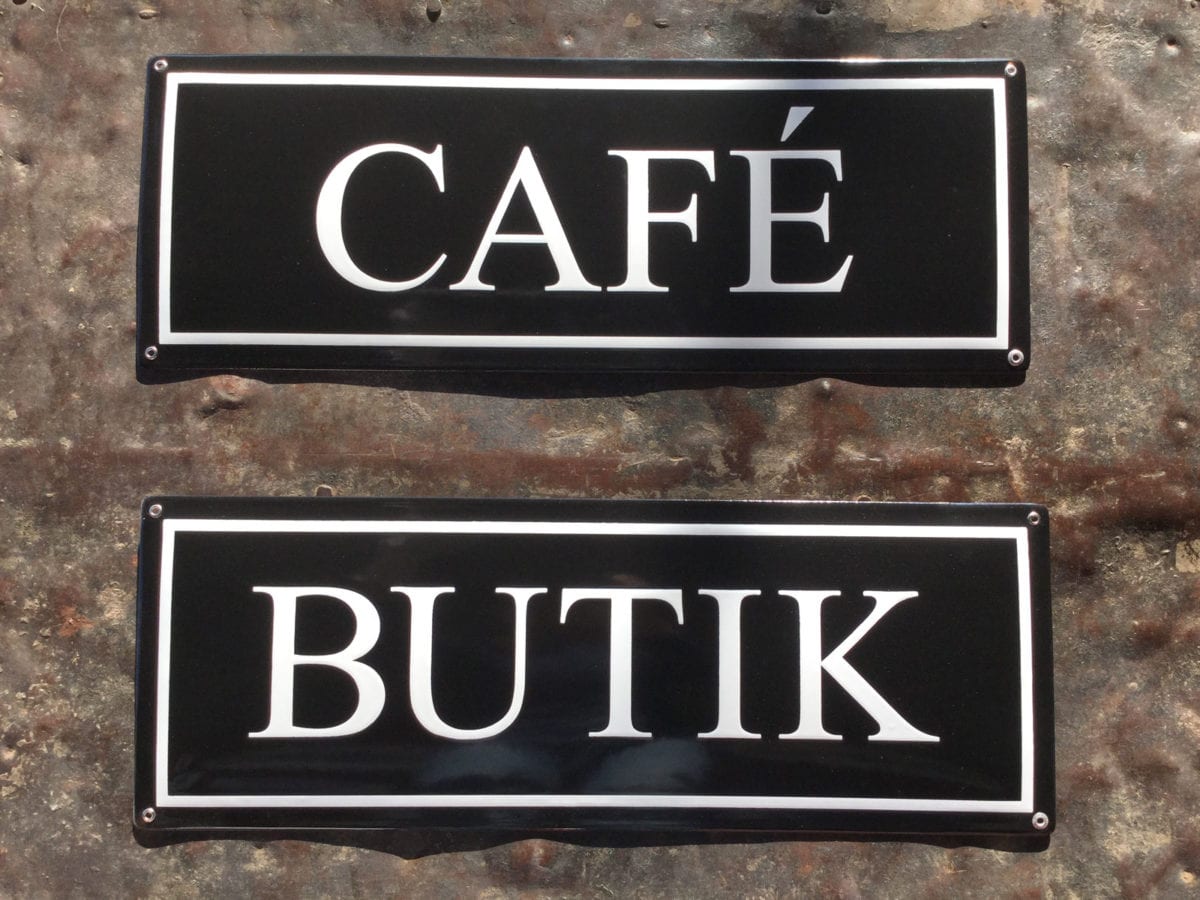 Informationsskyltar Skillinge Emalj