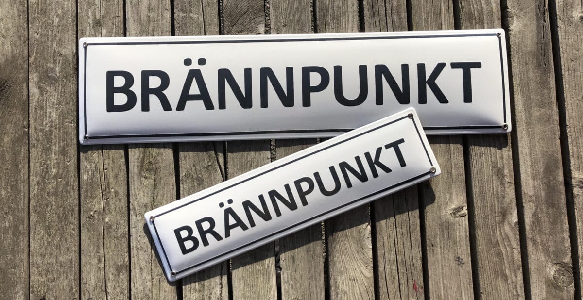 Emaljskyltar-brännpunkt